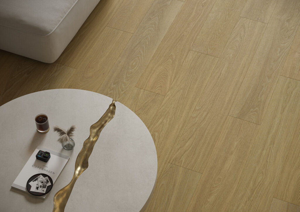 panele winylowe spc dąb złoty